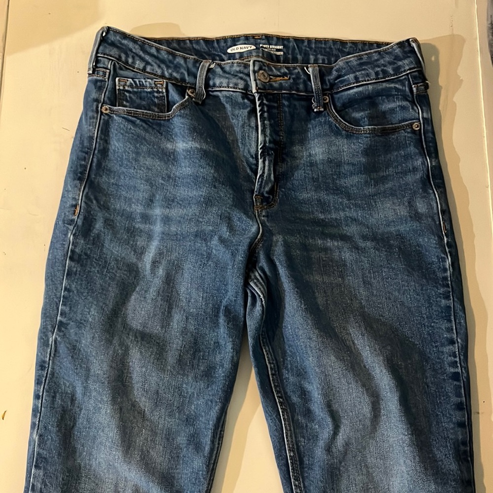 size 10 old navy power straight high rise jeans